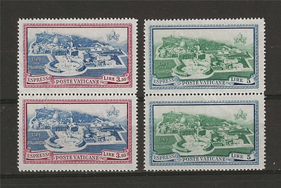 Vatican 1945 Sc# E5-6 set Special delivery Expresso pairs MNH - Image 1 of 1