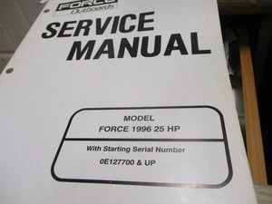 Force Outboards Force 1996 25 HP Motors Service Manual - Picture 1 of 3