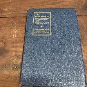 The Bible Reader's Encyclopaedia and Concordance Rev W M Clow Collins 20thC - Bild 1 von 9