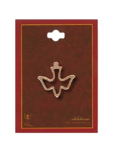 Holy Spirit Dove Lapel Pin Badge Gold - Picture 1 of 1