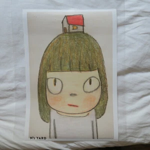 RARE NARA Yoshitomo THINKING MY HOME Poster 14" × 20" Exhibition Official Nara - Picture 1 of 8