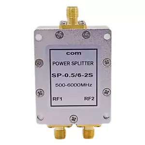500-6000MHz 2-Way RF Power Splitter 2.4G 0.5-6G Combiner with DC Block Wifi Sma - Picture 1 of 6