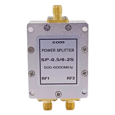 500-6000MHz 2-Way RF Power Splitter 2.4G 0.5-6G Combiner with DC Block Wifi Sma - Image 1 of 4