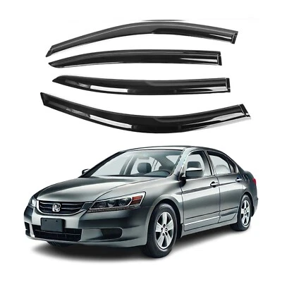 Se adapta a Honda Accord 2008-2012 visera de ventana lateral protector deflector de lluvia solar 2 mm de grosor Foto 1 de 4