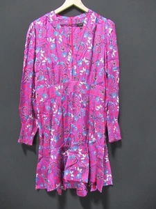 ME+EM Bright Rose Wild Meadow Short Fit and Flare Dress Size 12 *NWT* - Picture 1 of 18