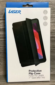 Funda protectora delgada negra con folio para tableta de 7 pulgadas nueva sellada láser - Imagen 1 de 15