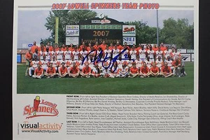2007 Lowell Spinners Team Autographed Signed Nick Hagadone Photo Page 16K - Picture 1 of 3
