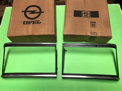 Juego de bisel cromado faros Opel Kapitän B Admiral B genuino NOS Foto 1 de 4