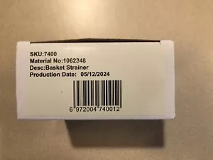 1062348 Kitchen Sink Basket Strainer Replacement Kohler Style Drains Stainless - Picture 1 of 3