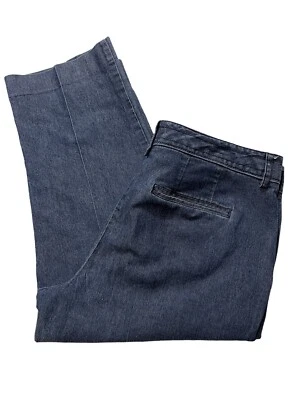 Pantalones de mezclilla para mujer Larry Levine elásticos azul capri talla 10 Foto 1 de 4