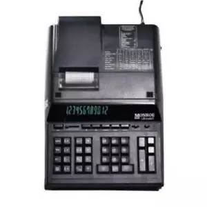 Monroe MNEULTIMATEXB Ultimatexb 12 Digit IKT Desk & Print Calculator Black - Picture 1 of 1