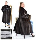 Us4699 Real Blackglama Mink Fur Coat Ranch Mink Jacket Size L - Nerzmantel