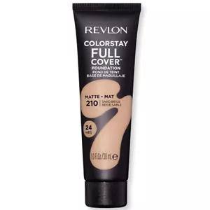 REVLON Colorstay Full Cover Matte Foundation SPF 10 in 210 Sand Beige - 30ml - Picture 1 of 2