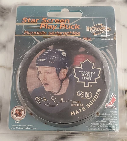 MATS SUNDIN #13 TORONTO MAPLE LEAFS NHL NHLPA INGLASCO STAR SCREEN PLAY PUCK Cover