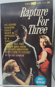 1965 Rapture for Three Pulp Romance Novel by Sylvia Sharon a Domino Books - Picture 1 of 3