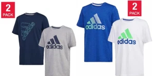 Adidas Boys' Youth 2-Pack Active Tees - Picture 1 of 9