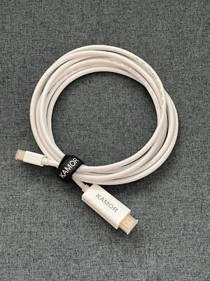 Kamor 10ft Mini DisplayPort to HDMI Video Cable, White - Image 1 of 3