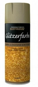 Rust Oleum klarer glänzender Schutzlack mit Glitzerpartikel in Gold - Bild 1 von 7