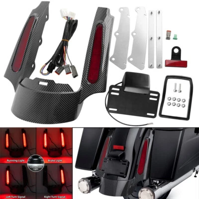 Rear Fender Fascia LED Brake Turn Tail Light For Harley Road Glide 2009-2013 Foto 1 de 4