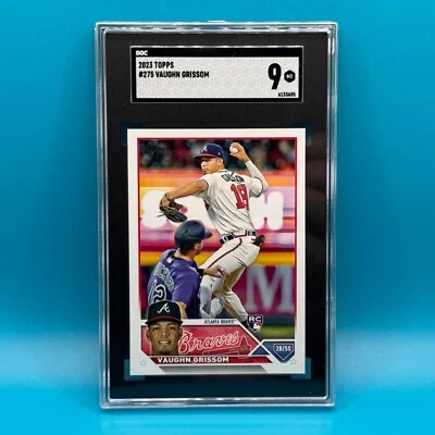 Vaughn Grissom RC 2023 Topps #275 SGC 9 MT - Image 1 of 2