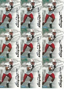 Brian Manning 1997 Skybox Autographics, Stanford, Dolphins