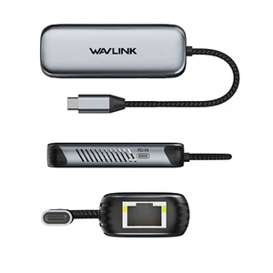 5Gbps NBN 95W Charging USB C to Ethernet Adapter Network RJ45 Ethernet Adapter - Picture 1 of 9