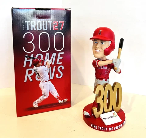 Mike Trout 300th Home Run 2021 California Angels Bobblehead SGA Cover