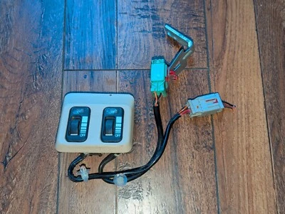 OEM 1991-1995 Acura Legend asiento térmico izquierda derecha interruptor panel botón bronceado Foto 1 de 2