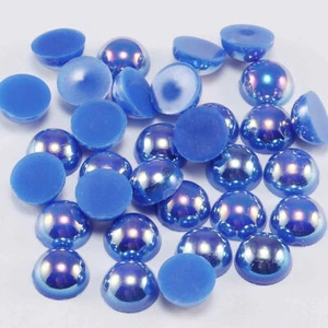 300pcs Half Round Flat Back Pearl Beads blue Color Size3mm - Picture 1 of 1