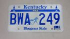 KENTUCKY 1998 Bluegrass State licence/number plate USA/American BWA 249