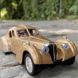 1:28 Bugatti TYPE 57SC Classic Car Diecast Model Simulation Collection Kids Gift - Picture 1 of 18