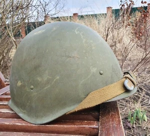Military Helmet SSh 40 Steel WW2 Soviet Army RKKA WWII Russian Leather Lining - Picture 1 of 12