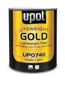 Liteweight Gold Premium Grade Lightweight Body Filler, Gold, 6 lbs. UPL-UP0745 - Picture 1 of 1
