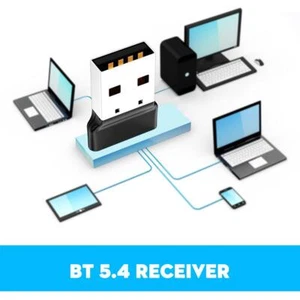 USB Bluetooth Adapter Bluetooth 5.4 Dongle Bluetooth Y0L0 X3O4 Receivers I4P0 - Afbeelding 1 van 9
