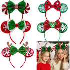 Christmas Minnie Ears Mickey Ears Christmas Headband Fancy Dress Kids Lades Girl