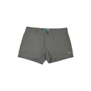 Roxy Grey Striped Chino Shorts - Picture 1 of 3