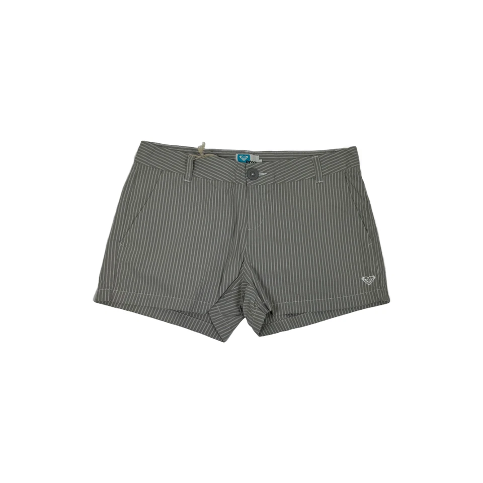 Roxy Grey Striped Chino Shorts - Image 1 of 1
