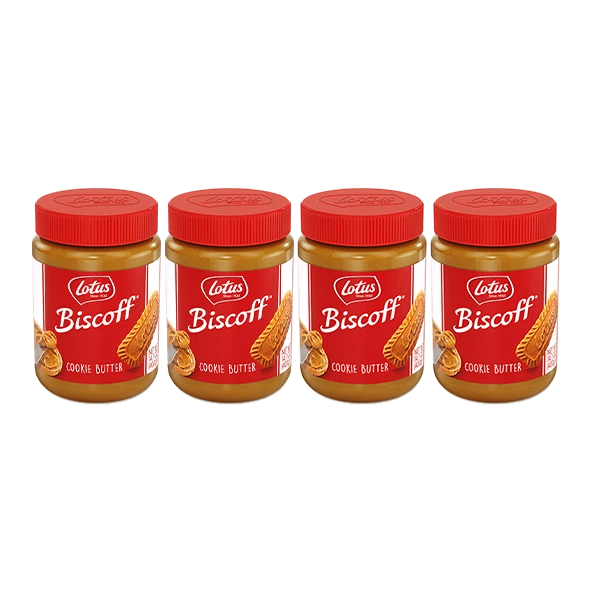 Lotus Biscoff Spalmabile per Pane Creamy, 400g, Confezione da 4