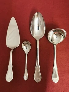 WMF Würzburger Gravur Cromargan Vorleger 4 teiliges servierbesteck  - Bild 1 von 6