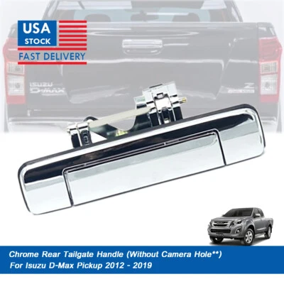 Manija cromada del portón trasero para camioneta Isuzu D-Max 2012 2013 2014 2015-2019 Foto 1 de 4