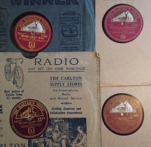 Job lot of 4 x 78rpm Brass and Pipe Band records, inc. The Dam Busters - 1927-55 - Picture 1 of 5