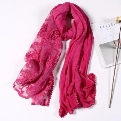 Женщин женщины кружева цветочный легкий шарф вуаль церкви мантилья шарф шаль надежном - Изображение 1 из 4
