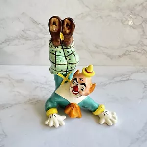Vintage 1956 Yona Original Clown Figur Keramik süß gruselig Beine hoch - Bild 1 von 11