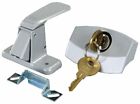 JR Products Silver Camper Locking Door Latch w/Mounting Screws 10805