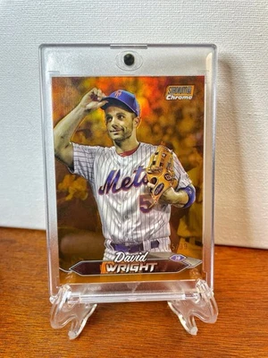 💎2024 Topps Stadium Club Cromo DAVID WRIGHT Naranja Refractor/99 Mets #151💎 Foto 1 de 2