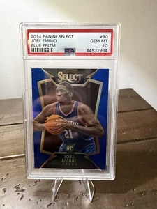 2014 Panini Select Blue Prizm #90 Joel Embiid 76ers RC Rookie /249 PSA 10 - Bild 1 von 2