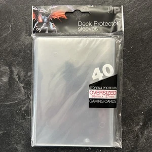 Pack Of 40 ULTRA PRO OVERSIZED CLEAR TOP LOADING DECK PROTECTOR 89mm x 127mm - Picture 1 of 4