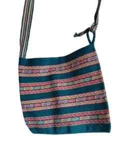 Peruanische handgewebte Hand Schultertasche Handtasche 11" x 12"  - Bild 1 von 6