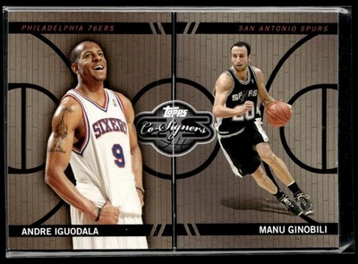 2008-09 Topps 联合签名者更换面孔青铜 Manu Ginobili Iguodala 129/199 — 第 1/2 张图片