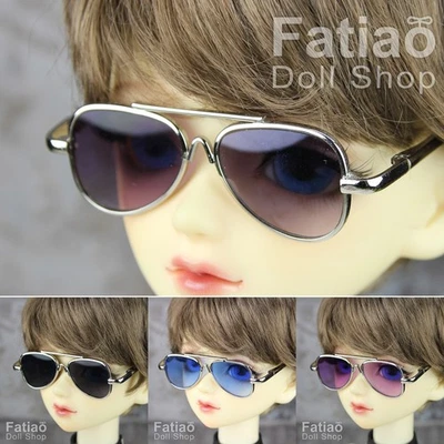 Nueva Moda Muñecas Marco Plateado Gafas de sol Gafas aptas para 1/3 BJD SD Super Dollfie Foto 1 de 4